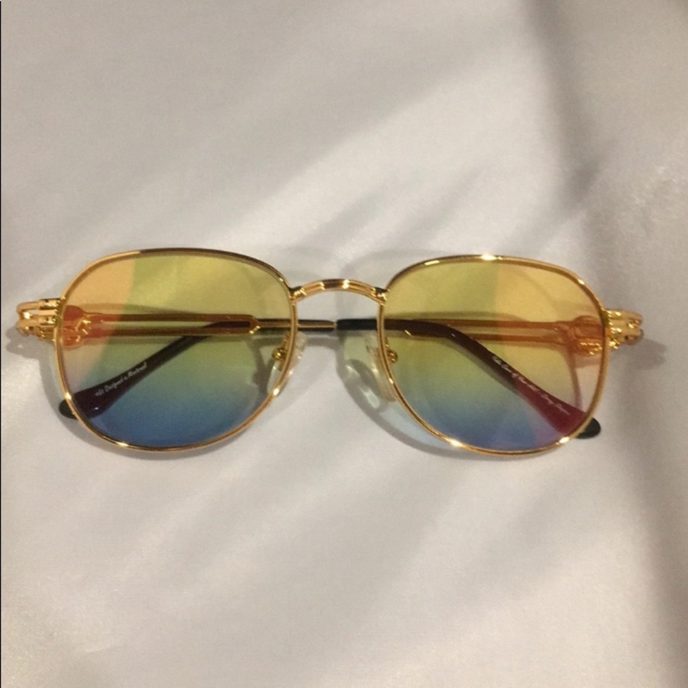 Vintage Frames Tokyo A4 24 KT Gold Yellow Blue‎ 🥰